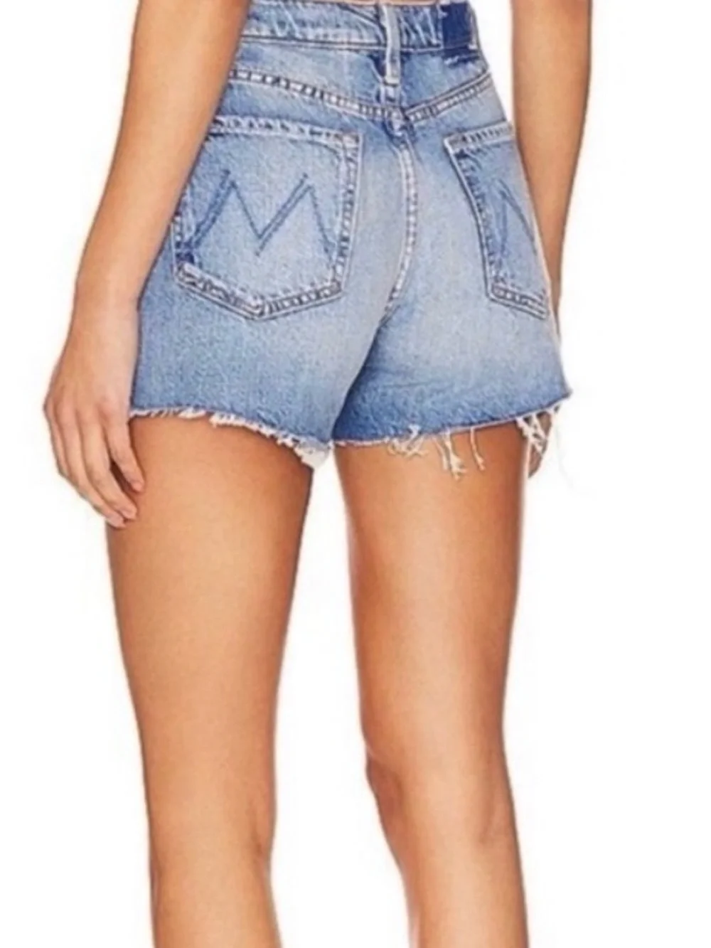 Mother The Skipper Short N’ Long Fray Shorts in Leap at the Chance - 29